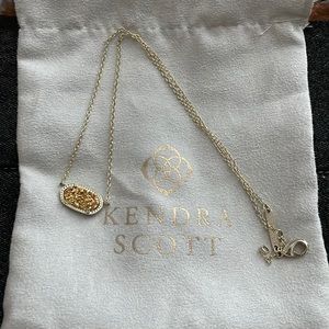 Kendra Scott Elyse Necklace- Gold Drusy